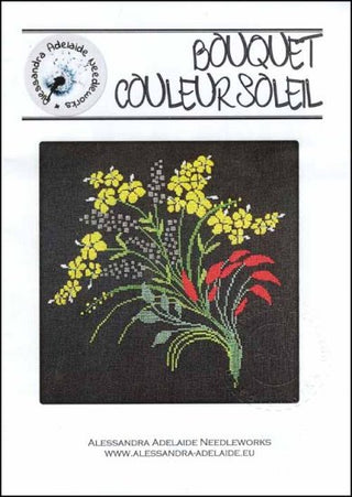 Bouquet Couleur Soleil Cross Stitch Pattern by Alessandra Adelaide Needleworks - Premium Pattern, Cross Stitch from Alessandra Adelaide Needleworks (AAN) - Just $16.50! Shop now at Crossed Hearts Needlework & Design