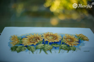 Bright Sunflowers Needlecraft Kit by Merejka - Premium Needlecraft Kit from Merejka - Just $44! Shop now at Crossed Hearts Needlework & Design