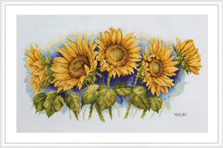 Bright Sunflowers Needlecraft Kit by Merejka - Premium Needlecraft Kit from Merejka - Just $44! Shop now at Crossed Hearts Needlework & Design