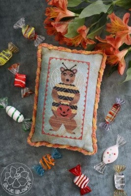 Bumble Bear Cross Stitch Pattern by The Blue Flower - Premium Pattern, Cross Stitch from The Blue Flower - Just $8! Shop now at Crossed Hearts Needlework & Design