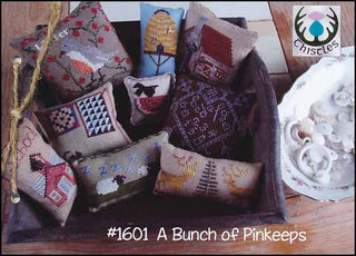 Bunch Of Pinkeeps Cross Stitch Pattern by Thistles - Premium Pattern, Cross Stitch from Thistles - Just $11.50! Shop now at Crossed Hearts Needlework & Design