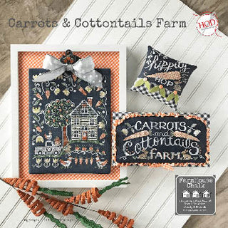 Carrots & Cottontails Farm: Farmhouse Chalk Series Cross Stitch Pattern by Hands On Design - Premium Pattern, Cross Stitch from Hands On Design - Just $12! Shop now at Crossed Hearts Needlework & Design