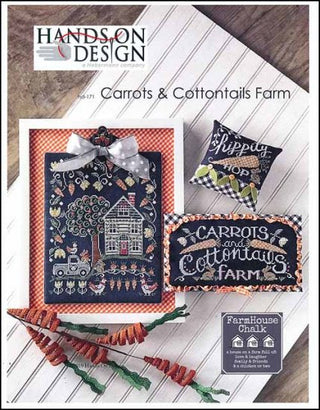 Carrots & Cottontails Farm: Farmhouse Chalk Series Cross Stitch Pattern by Hands On Design - Premium Pattern, Cross Stitch from Hands On Design - Just $12! Shop now at Crossed Hearts Needlework & Design