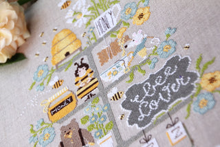 Celebrate The Bees Cross Stitch Pattern by Madame Chantilly *NEW* - Premium Pattern, Cross Stitch from Madame Chantilly - Just $15.88! Shop now at Crossed Hearts Needlework & Design