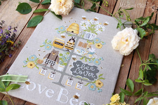 Celebrate The Bees Cross Stitch Pattern by Madame Chantilly *NEW* - Premium Pattern, Cross Stitch from Madame Chantilly - Just $15.88! Shop now at Crossed Hearts Needlework & Design