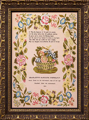 Charlotte Amelia Stephens 1834 Cross Stitch Pattern by Hands Across the Sea - Premium Pattern, Cross Stitch from Hands Across the Sea Samplers - Just $36! Shop now at Crossed Hearts Needlework & Design