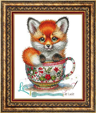 Christmas Animal Cup Fox Cross Stitch Pattern by Les Petites Croix de Lucie *NEW* - Premium Pattern, Cross Stitch from Les Petites Croix de Lucie - Just $17.60! Shop now at Crossed Hearts Needlework & Design