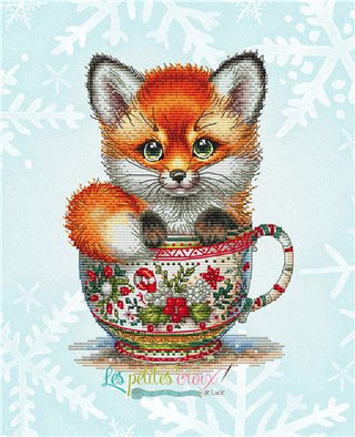 Christmas Animal Cup Fox Cross Stitch Pattern by Les Petites Croix de Lucie *NEW* - Premium Pattern, Cross Stitch from Les Petites Croix de Lucie - Just $17.60! Shop now at Crossed Hearts Needlework & Design