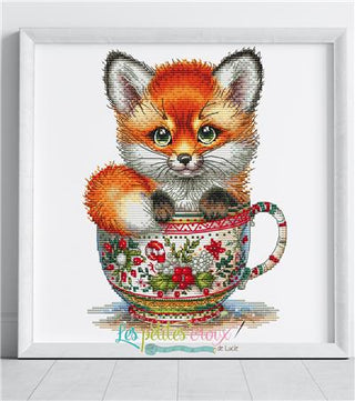 Christmas Animal Cup Fox Cross Stitch Pattern by Les Petites Croix de Lucie *NEW* - Premium Pattern, Cross Stitch from Les Petites Croix de Lucie - Just $17.60! Shop now at Crossed Hearts Needlework & Design