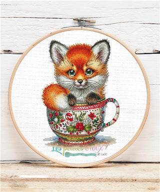 Christmas Animal Cup Fox Cross Stitch Pattern by Les Petites Croix de Lucie *NEW* - Premium Pattern, Cross Stitch from Les Petites Croix de Lucie - Just $17.60! Shop now at Crossed Hearts Needlework & Design