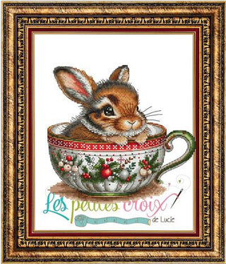 Christmas Animal Cup Rabbit Cross Stitch Pattern by Les Petites Croix de Lucie *NEW* - Premium Pattern, Cross Stitch from Les Petites Croix de Lucie - Just $17.60! Shop now at Crossed Hearts Needlework & Design