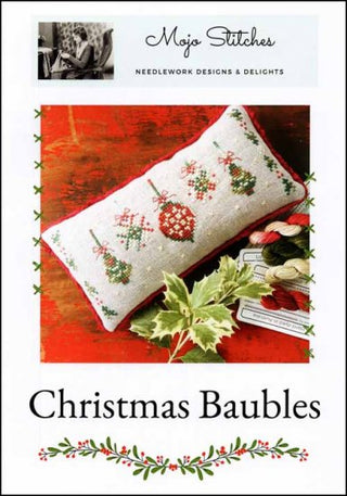 Christmas Baubles Cross Stitch Pattern by Mojo Stitches *NEW* - Premium Patterns, Cross Stitch from Mojo Stitches - Just $12! Shop now at Crossed Hearts Needlework & Design