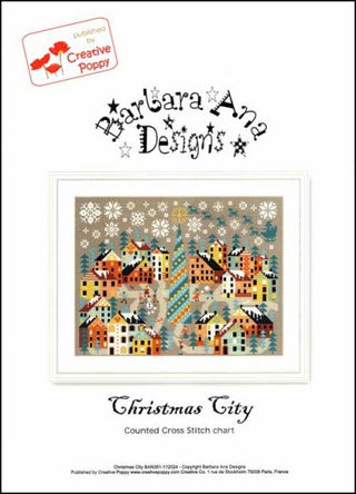 Christmas City Cross Stitch Pattern by Barbara Ana Designs *NEW* - Premium Pattern, Cross Stitch from Barbara Ana Designs - Just $13.98! Shop now at Crossed Hearts Needlework & Design