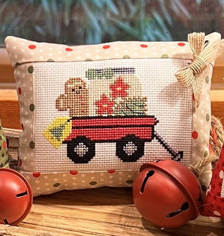 Christmas Wagons (set of 3): Merry Christmas Cross Stitch Pattern by Anabella's *NEW* - Premium Pattern, Cross Stitch from Anabella's - Just $8! Shop now at Crossed Hearts Needlework & Design