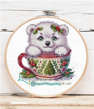 Christmas Animal Cup Bear Cross Stitch Pattern by Les Petites Croix de Lucie *NEW* - Premium Pattern, Cross Stitch from Les Petites Croix de Lucie - Just $17.60! Shop now at Crossed Hearts Needlework & Design