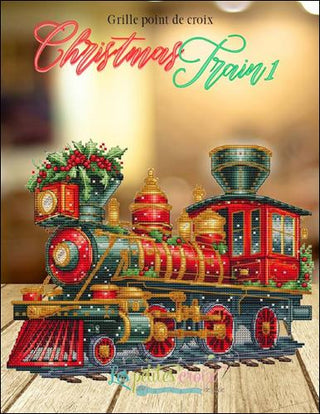 Christmas Train 1 Cross Stitch Pattern by Les Petites Croix de Lucie *NEW* - Premium Pattern, Cross Stitch from Les Petites Croix de Lucie - Just $17.60! Shop now at Crossed Hearts Needlework & Design