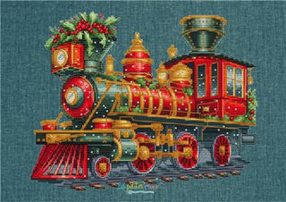 Christmas Train 1 Cross Stitch Pattern by Les Petites Croix de Lucie *NEW* - Premium Pattern, Cross Stitch from Les Petites Croix de Lucie - Just $17.60! Shop now at Crossed Hearts Needlework & Design