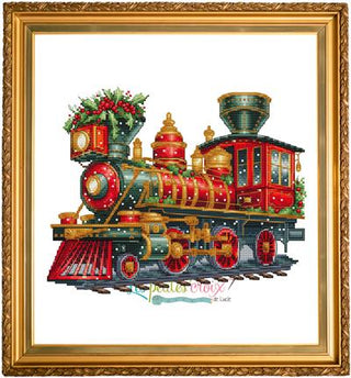 Christmas Train 1 Cross Stitch Pattern by Les Petites Croix de Lucie *NEW* - Premium Pattern, Cross Stitch from Les Petites Croix de Lucie - Just $17.60! Shop now at Crossed Hearts Needlework & Design