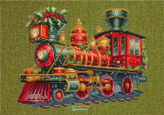 Christmas Train 1 Cross Stitch Pattern by Les Petites Croix de Lucie *NEW* - Premium Pattern, Cross Stitch from Les Petites Croix de Lucie - Just $17.60! Shop now at Crossed Hearts Needlework & Design