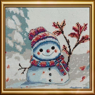 Clumsy Winter Cross Stitch Kit by Aine *NEW* - Premium Needlecraft Kit from Aine - Just $28! Shop now at Crossed Hearts Needlework & Design