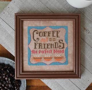 Coffee & Friends Cross Stitch Pattern by Hands On Design - Premium Pattern, Cross Stitch from Hands On Design - Just $6! Shop now at Crossed Hearts Needlework & Design