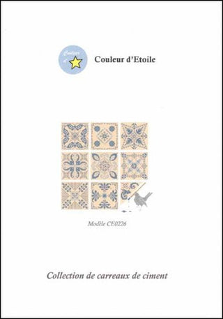 Collection De Carreaux De Ciment Cross Stitch Pattern by Couleur d'Etoile - Premium Pattern, Cross Stitch from Couleur d'Etoile - Just $13.40! Shop now at Crossed Hearts Needlework & Design