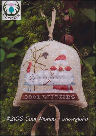 Cool Wishes - Snowglobe Cross Stitch Pattern by Thistles - Premium Pattern, Cross Stitch from Thistles - Just $7.40! Shop now at Crossed Hearts Needlework & Design