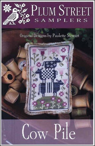 Cow Pile Cross Stitch Pattern by Plum Street Samplers - Premium Pattern, Cross Stitch from Plum Street Samplers - Just $10! Shop now at Crossed Hearts Needlework & Design