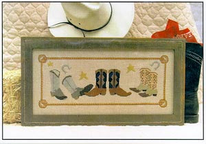 Cowboy Boots Cross Stitch Pattern by Annalee Waite Designs - Premium Pattern, Cross Stitch from Annalee Waite Designs - Just $6! Shop now at Crossed Hearts Needlework & Design