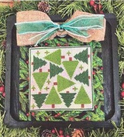 December - Pine Trees: All Piled Up Series Cross Stitch Pattern by Ladybug Stitches *NEW* - Premium Pattern, Cross Stitch from Ladybug Stitches - Just $6! Shop now at Crossed Hearts Needlework & Design