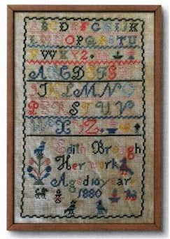 Edith Brough 1880 Sampler Cross Stitch Pattern by Romy's Creations *NEW* - Premium Pattern, Cross Stitch from Romy's Creations - Just $14! Shop now at Crossed Hearts Needlework & Design