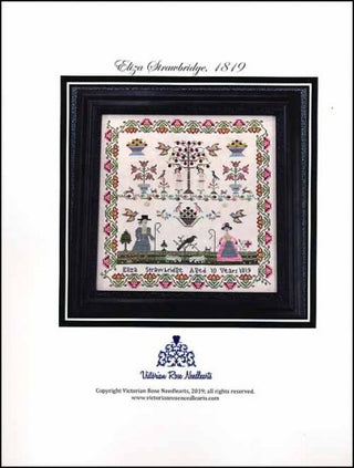 Eliza Strawbridge 1819 Cross Stitch Pattern by Victorian Rose Needlearts - Premium Pattern, Cross Stitch from Victorian Rose Needlearts - Just $24! Shop now at Crossed Hearts Needlework & Design