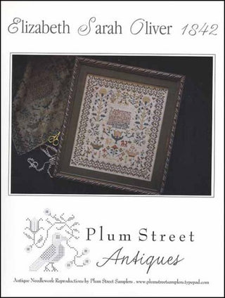 Elizabeth Sarah Oliver 1842 Cross Stitch Pattern by Plum Street Samplers - Premium Pattern, Cross Stitch from Plum Street Samplers - Just $12! Shop now at Crossed Hearts Needlework & Design