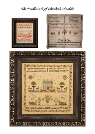 Elizabeth Dinsdale 1846 Cross Stitch Pattern by Hands Across the Sea *NEW* - Premium Pattern, Cross Stitch from Hands Across the Sea Samplers - Just $26! Shop now at Crossed Hearts Needlework & Design