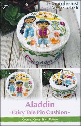 Fairy Tale Pin Cushion: Aladdin Cross Stitch Pattern by Tiny Modernist - Premium Pattern, Cross Stitch from Tiny Modernist - Just $8! Shop now at Crossed Hearts Needlework & Design