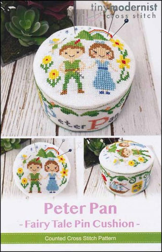 Fairy Tale Pin Cushion: Peter Pan Cross Stitch Pattern by Tiny Modernist - Premium Pattern, Cross Stitch from Tiny Modernist - Just $8! Shop now at Crossed Hearts Needlework & Design