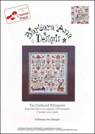 The Feathered Whisperers Cross Stitch Pattern by Barbara Ana Designs - Premium Pattern, Cross Stitch from Barbara Ana Designs - Just $15.98! Shop now at Crossed Hearts Needlework & Design