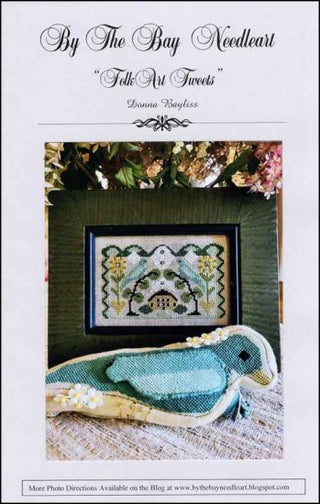 Folk Art Tweets Cross Stitch Pattern by By The Bay Needleart *NEW* - Premium Pattern, Cross Stitch from By The Bay Needleart - Just $12! Shop now at Crossed Hearts Needlework & Design