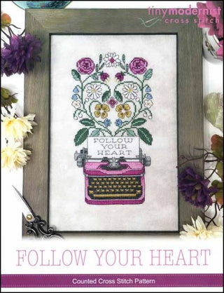 Follow Your Heart Cross Stitch Pattern by Tiny Modernist - Premium Pattern, Cross Stitch from Tiny Modernist - Just $12! Shop now at Crossed Hearts Needlework & Design