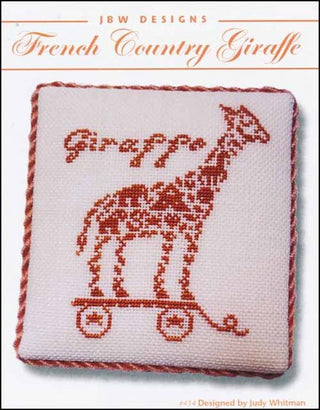 French Country Giraffe Cross Stitch Pattern by JBW Designs - Premium Pattern, Cross Stitch from JBW Designs - Just $10! Shop now at Crossed Hearts Needlework & Design