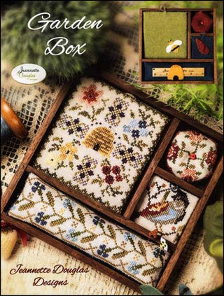 Garden Box Cross Stitch Pattern by Jeannette Douglas Designs - Premium Pattern, Cross Stitch from Jeannette Douglas Designs - Just $18! Shop now at Crossed Hearts Needlework & Design