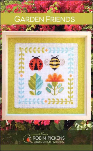 Garden Friends Cross Stitch Pattern by Robin Pickens *NEW* - Premium Pattern, Cross Stitch from Robin Pickens - Just $10! Shop now at Crossed Hearts Needlework & Design