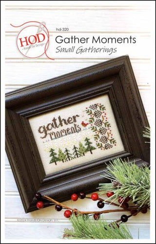 Gather Moments: Small Gatherings Cross Stitch Pattern by Hands On Design *NEW* - Premium Pattern, Cross Stitch from Hands On Design - Just $8! Shop now at Crossed Hearts Needlework & Design