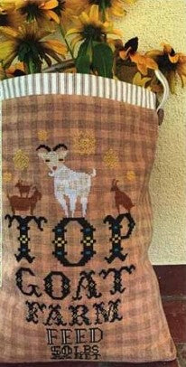 Goat Feed Sack Cross Stitch Pattern by From the Heart *NEW* - Premium Pattern, Cross Stitch from From the Heart NeedleArt - Just $14! Shop now at Crossed Hearts Needlework & Design