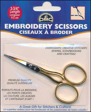 Gold Handle Embroidery Scissors by DMC - Premium Embroidery Scissors from DMC® - Just $8.50! Shop now at Crossed Hearts Needlework & Design