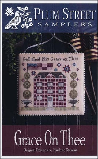 Grace On Thee Cross Stitch Pattern by Plum Street Samplers - Premium Pattern, Cross Stitch from Plum Street Samplers - Just $12! Shop now at Crossed Hearts Needlework & Design