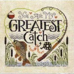 Greatest Catch Cross Stitch Pattern by Silver Creek Samplers - Premium Pattern, Cross Stitch from Silver Creek Samplers - Just $13! Shop now at Crossed Hearts Needlework & Design