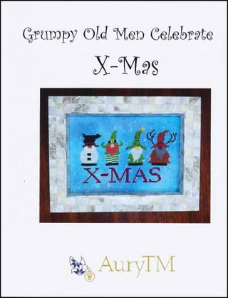 Grumpy Old Men Celebrate X-Mas Cross Stitch Pattern by AuryTM - Premium Pattern, Cross Stitch from AuryTM - Just $12! Shop now at Crossed Hearts Needlework & Design