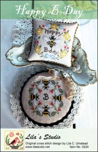 Happy B-Day Cross Stitch Pattern by Lila's Studio - Premium Pattern, Cross Stitch from Lila's Studio - Just $11! Shop now at Crossed Hearts Needlework & Design