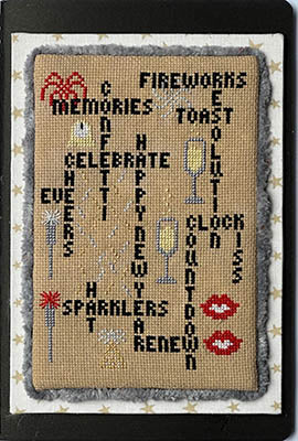 Words To Live By: Happy New Year Cross Stitch Pattern by SamBrie Stitches Designs *NEW* - Premium Pattern, Cross Stitch from SamBrie Stitches Designs - Just $8.50! Shop now at Crossed Hearts Needlework & Design